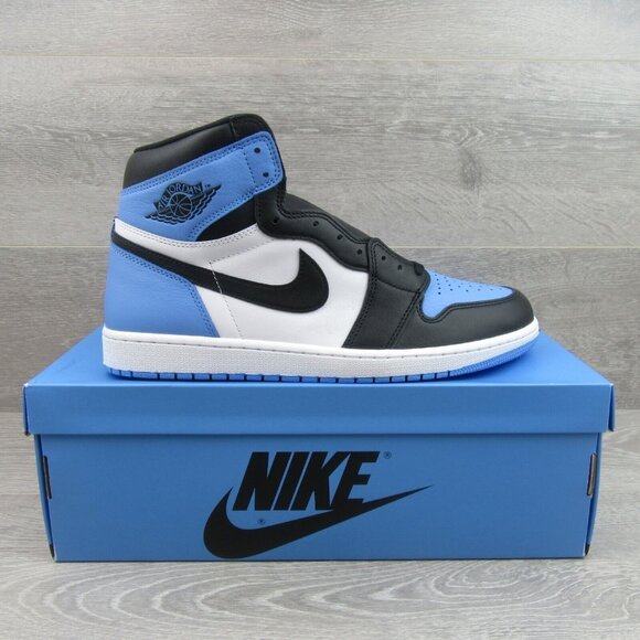Air Jordan 1 Retro High OG UNC Men' Size 13 University Blue Black NEW - Picture 2 of 15